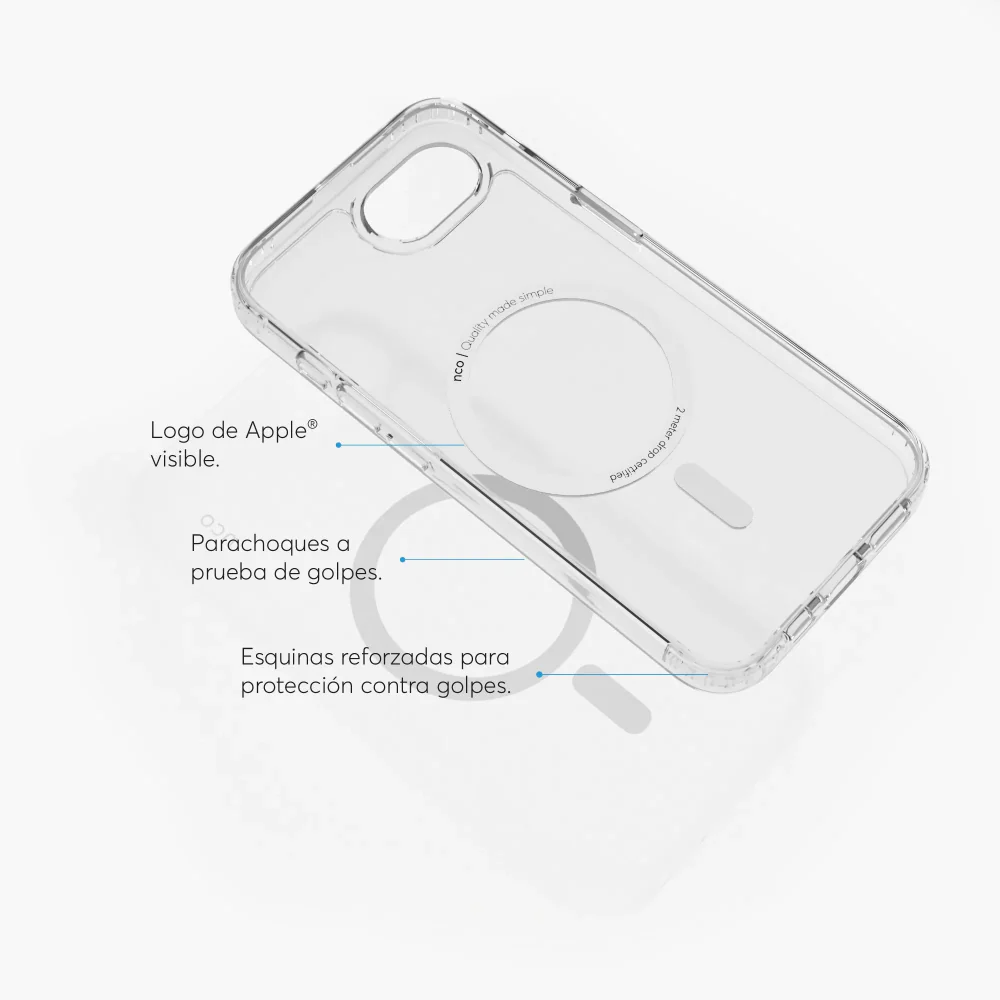 SafeCase Clear Compatible con MagSafe para iPhone 17e/16e - Image 3