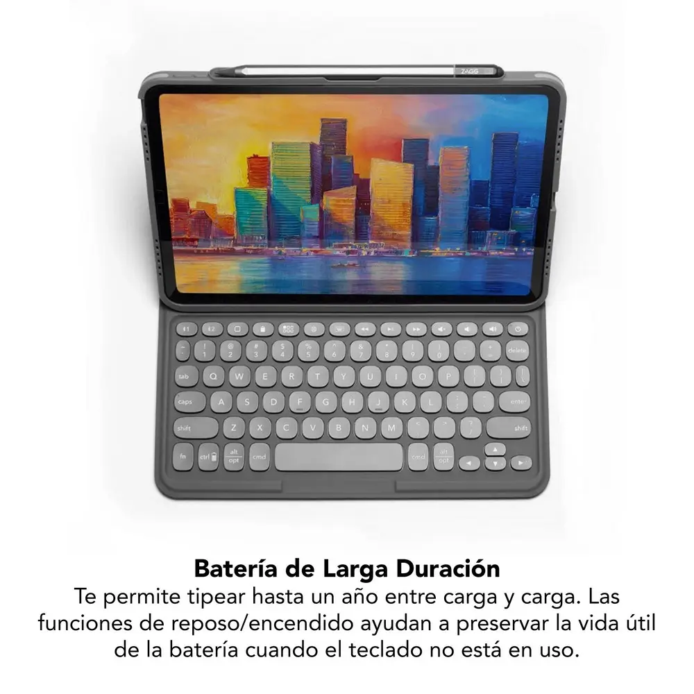 Case con teclado ZAGG Pro Keys para iPad Pro 11 (Gen 4/3/2/1), Air 11 (M2, M3, M4) - Negro/Gris - Image 5